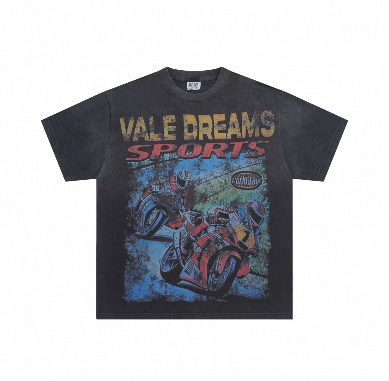 A&L Vintage Wash Grunge Short-Sleeve Tee