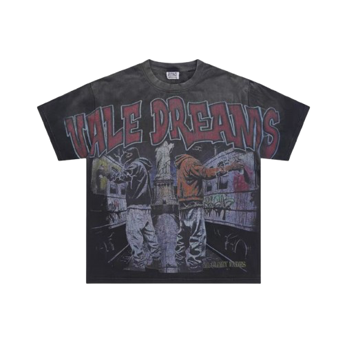A&L Vintage Wash Grunge Short-Sleeve Tee