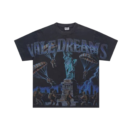 A&L Vintage Wash Grunge Short-Sleeve Tee